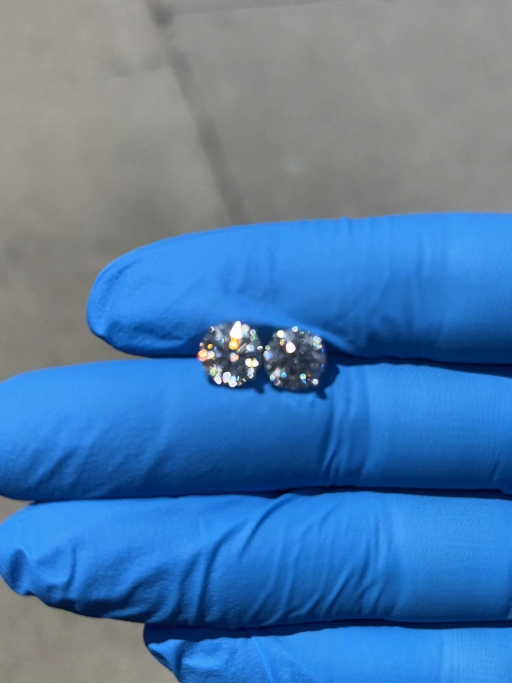 Moissanite Diamond Stud Earrings